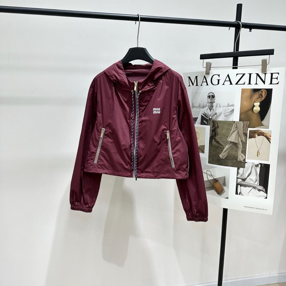 Miu Miu - Red Long-Sleeved Jacket, Women's Size M